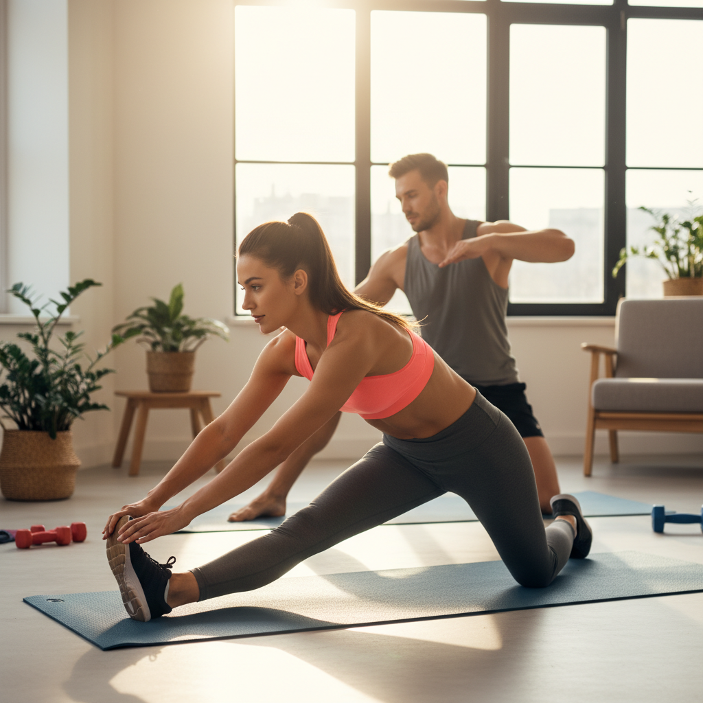 Aquecimento e Alongamento Pós-Treino em Casa: A Chave Para Treinos Seguros e Recuperação Rápida!