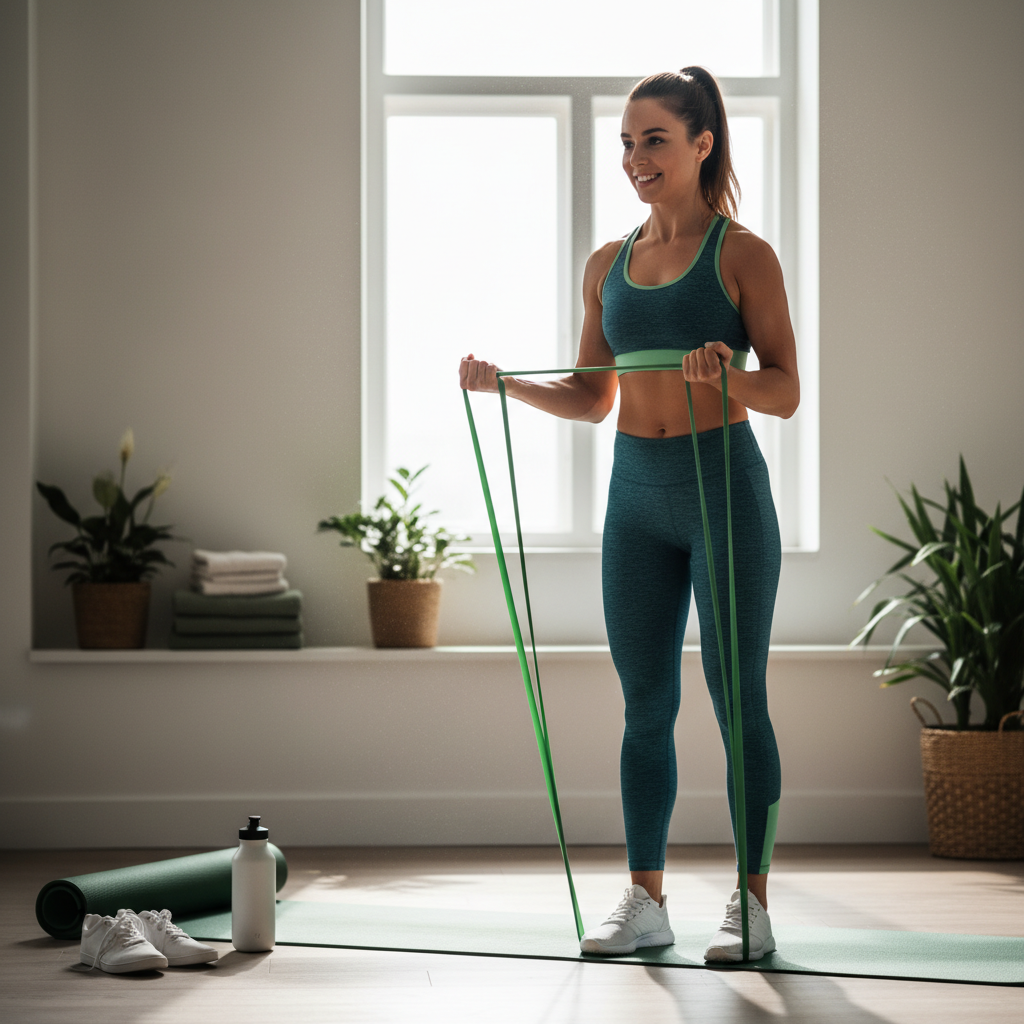 Treino em Casa com Elástico: O Guia do Iniciante para Fortalecer o Corpo Inteiro