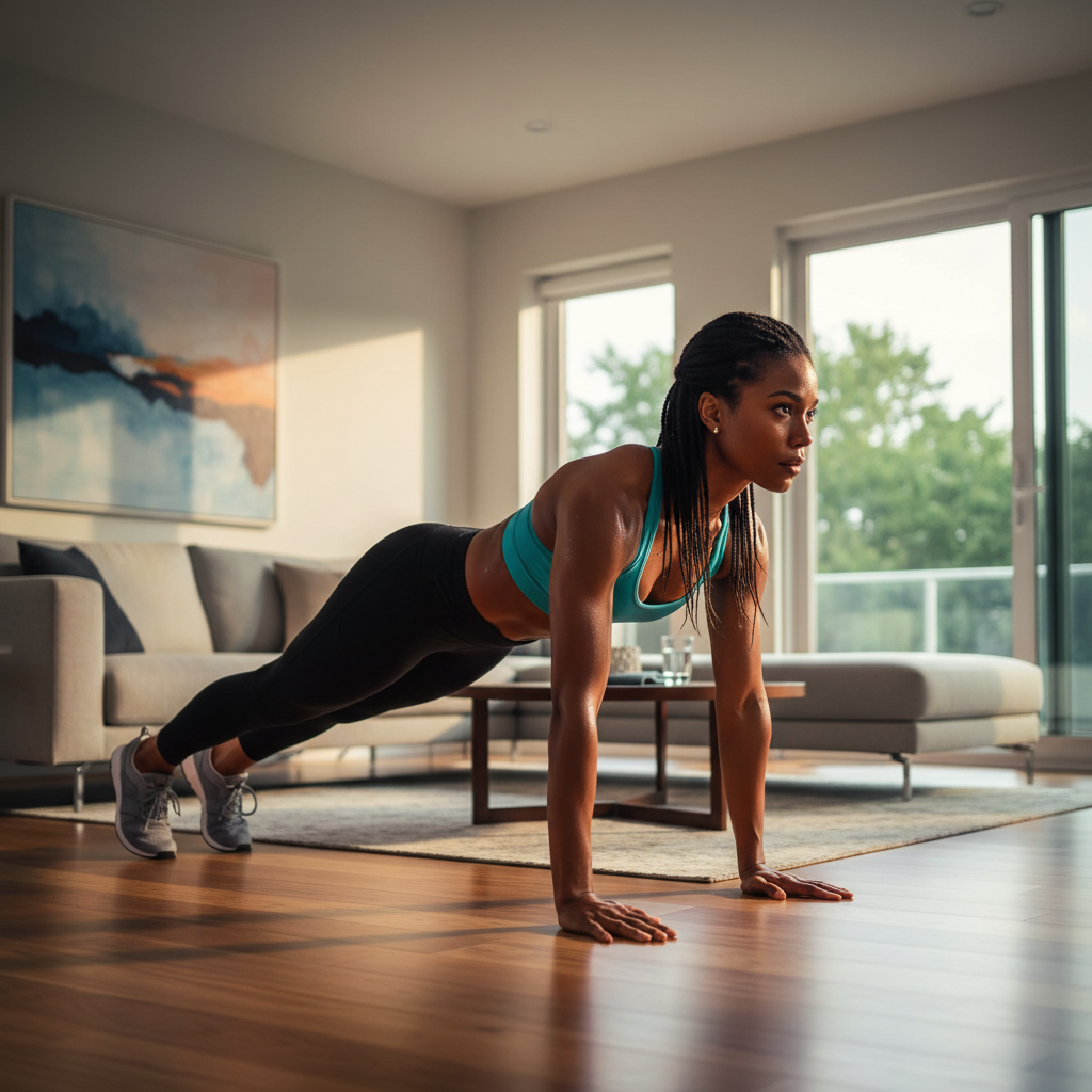 Queime Gordura em 20 Minutos: O Treino HIIT Completo para Fazer na Sala de Casa!